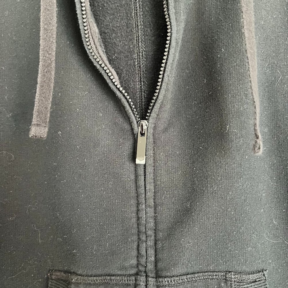Gap Fit Black Zip Up Jacket Medium - Picture 7 of 7
